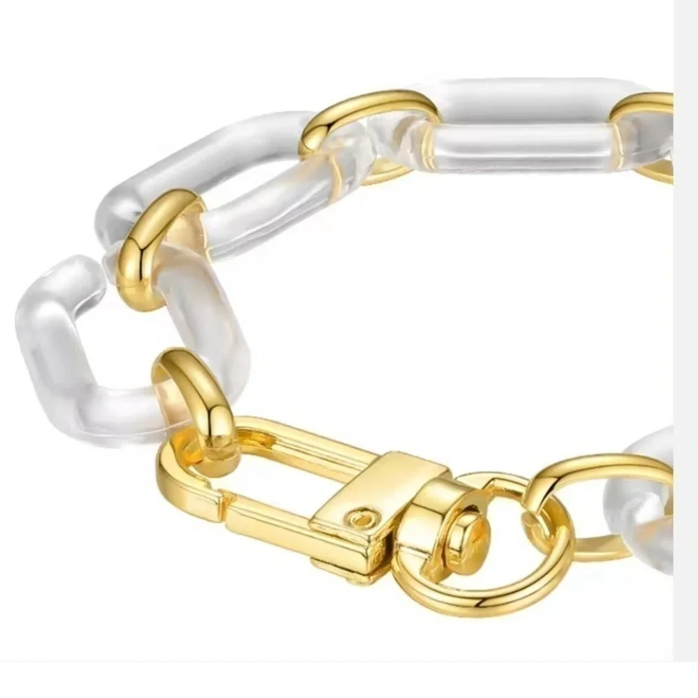 NEW‎ - Transparent Resin Link Necklace